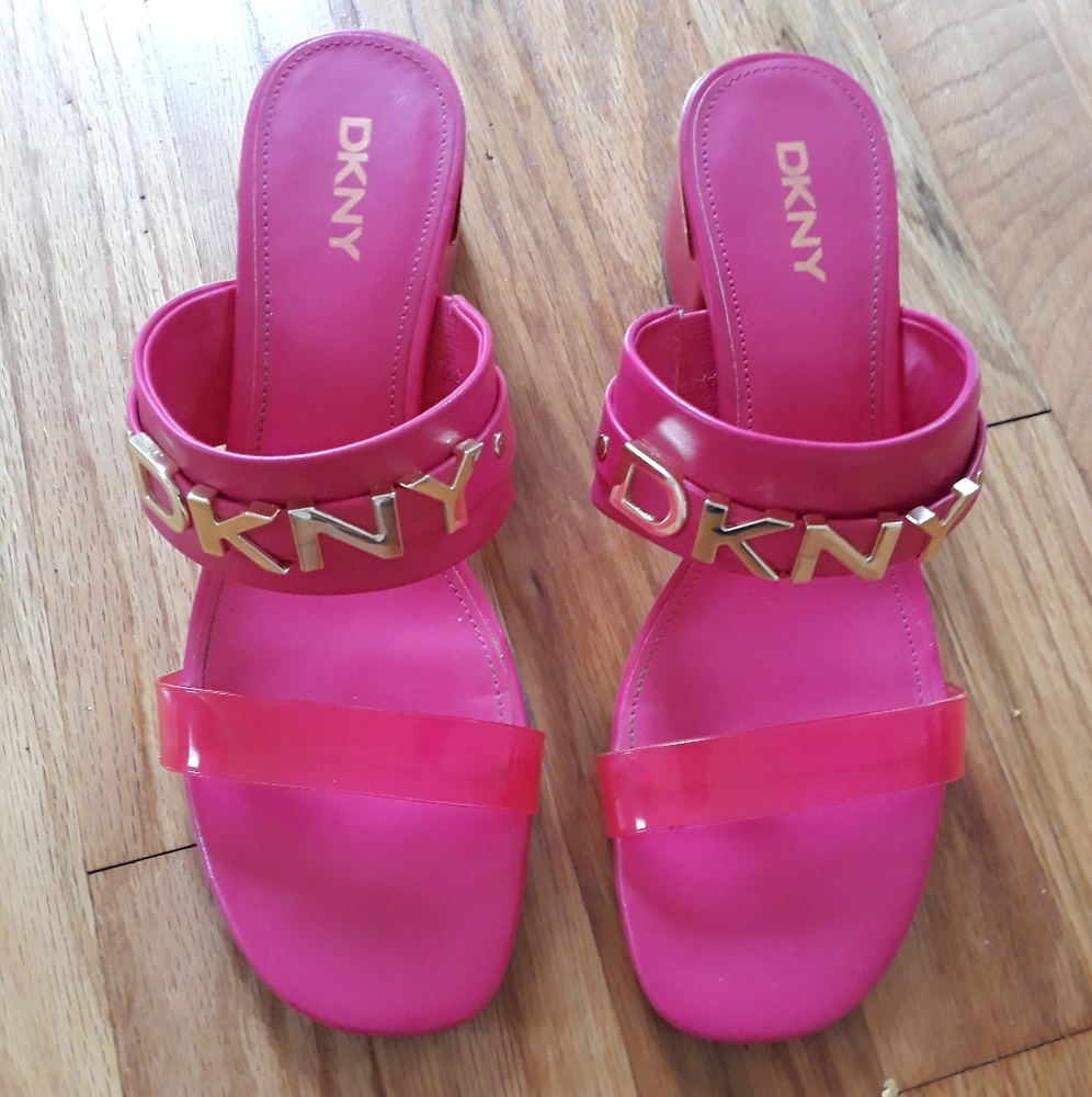 DKNY Pink Open Toe Sandals Sz. 8.5